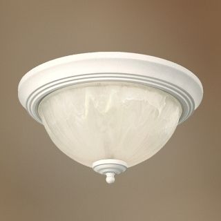 Melon Collection White 11" Wide Ceiling Light Fixture   #64391