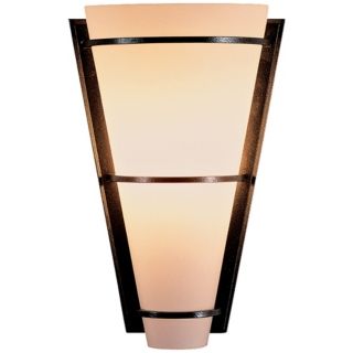 Suspended Half Cone Opal Glass 10" High Wall Sconce   #J6359