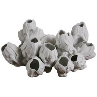 Large White Barnacle Sculpture With Realistic Rippled Detail   #N6783