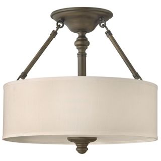 Sussex Collection English Bronze 16" Wide Ceiling Light   #63668