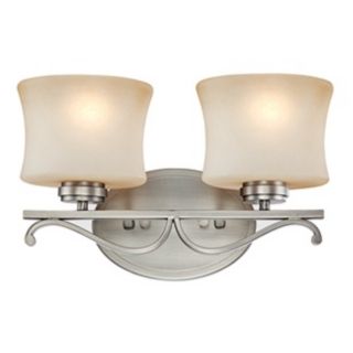 Aube Collection Pewter 14 1/2" Wide Bathroom Light Fixture   #02564