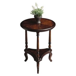 Plantation Cherry Collection 19" Wide Round Accent Table   #M4030