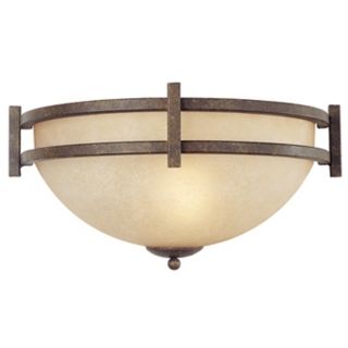 Oak Valley Collection  14 1/2"  Wide Pocket Wall Sconce   #08487