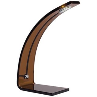 Kichler Bent Amber Glass LED Desk Lamp   #X4496