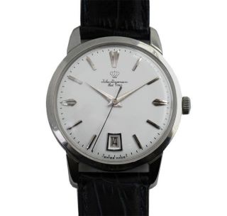 Jules Jurgensen Classic Style Mens Automatic Watch Date on 6 Vintage