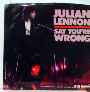 Julian Lennon Big Mama Say Youre Wrong 7 VG Atlantic 7 89567 Vinyl