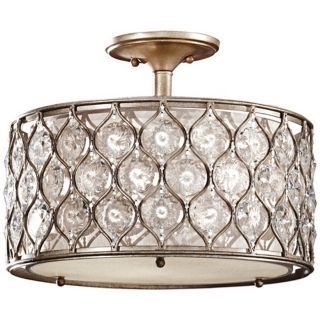 Murray Feiss Lucia 16" W Burnished Silver Ceiling Light   #X2316