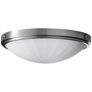 Murray Feiss Perry Brushed Steel15" Wide Flushmount Light   #R9485