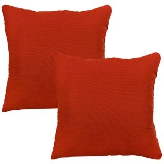 Set of 2 Salsa Red Outdoor Accent Pillows   #W6228