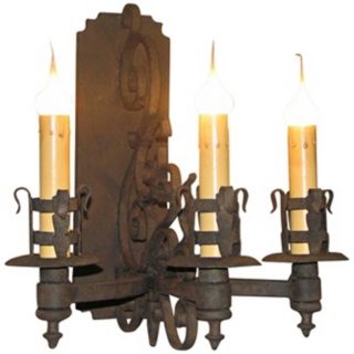 Laura Lee Gubbio 3 Light 17" High Wall Sconce   #T3449
