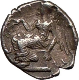 Brutium.Terina, c.400 BC.,Authentic Ancient Silver Greek Coin. Nymph