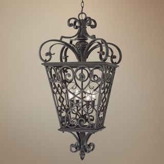French Quarter Marcado Black Four Light Hanging Lantern   #R1161
