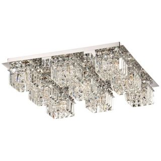 Alico Crown 22" Wide Crystal and Chrome Ceiling Light   #X0596