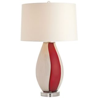 Arteriors Home Teo Red Glass Buffet Lamp   #V5128