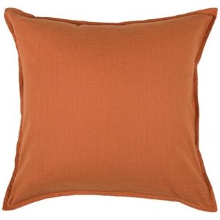 Orange 20" Square Decorative Pillow With Hidden Zipper   #V8947