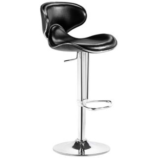 Zuo Fly Black Adjustable Bar Stool or Counter Stool   #T2505