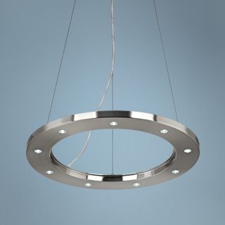 Possini Euro Design Nickel 19 1/2" Wide LED Pendant Light   #T6254
