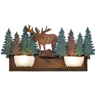 Avalanche Collection Moose 24" Wide Bathroom Light Fixture   #J0494