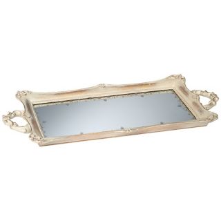 Rectangular Antique Mirrored Tray   #U4224