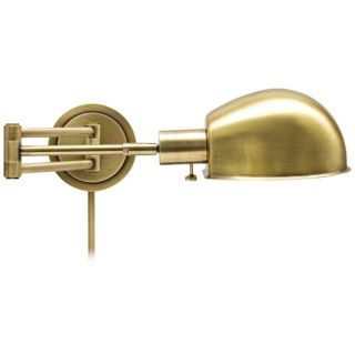 House of Troy Addison Antique Brass Swing Arm Wall Lamp   #X5578