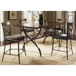 Hillsdale Cameron 5 Piece X Back Counter Height Dining Set   #V9833