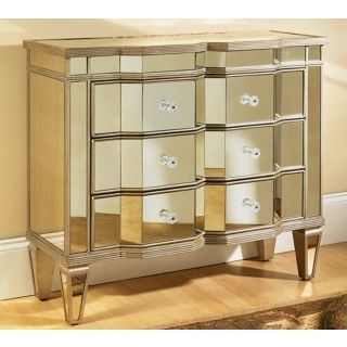 Marquis 3 Drawer Mirrored Accent Chest   #W2626