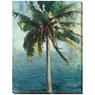Coconut Tree and Water Limited Edition 48" High Wall Art   #L0345