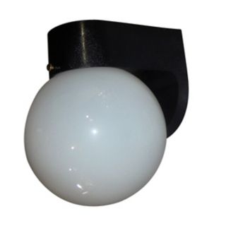 Black Globe Outdoor Wallmount Light   #44637