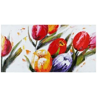 Uttermost Tulip Explosion 47 1/2" Wide Floral Wall Art   #V4037