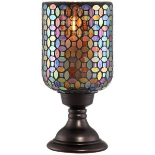 Small Mosaic Glass Candle Holder   #R9812