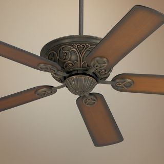 52" Casa Contessa Bronze with Teak Blades Ceiling Fan   #55878 56292