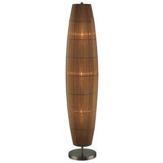 Lite Source Parvati Amber Organza Long Shade Floor Lamp   #K3163