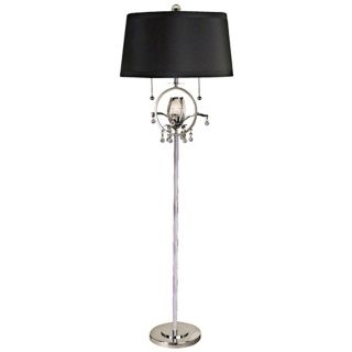Dale Tiffany Sullivan Chrome Floor Lamp with Night Light   #X3522