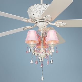 52" Casa Deville Pretty in Pink Pull Chain Ceiling Fan   #87534 45518 53567
