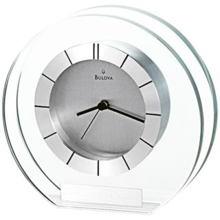 Accolade 6" Wide Bulova Table Clock   #V1964