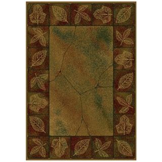 North Sky Collection Ancient Leaves Area Rug   #P7316