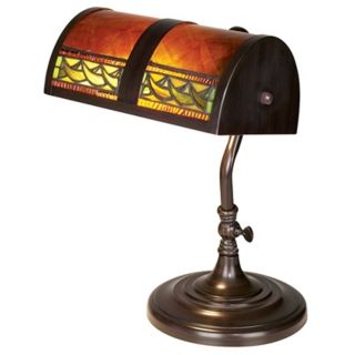 Bronze and Mica Piano Lamp   #11590