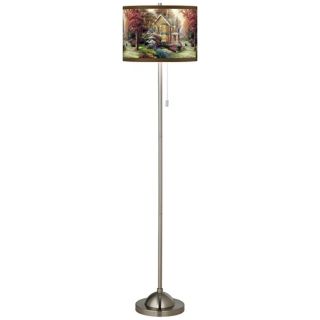 Thomas Kinkade Victorian Autumn Giclee Shade Floor Lamp   #99185 W7015