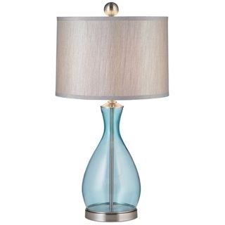 Uttermost Reena Blue Glass Table Lamp   #F1471