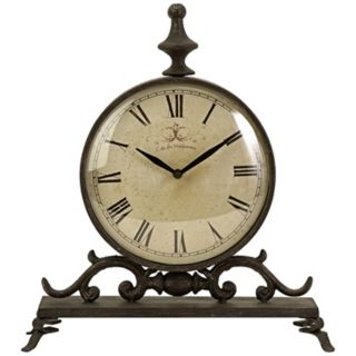 Traditional Eilard Iron Table Clock   #T9637