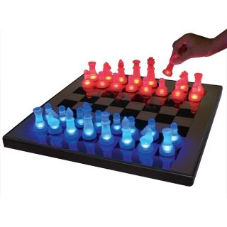 LED Glow Blue and Red Chess Set   #K9051