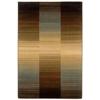 Langham Collection Horizons Brown and Blue Area Rug   #T7067