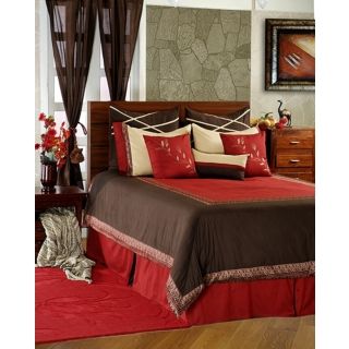 Crimson Comforter Bedding Set   #K2883