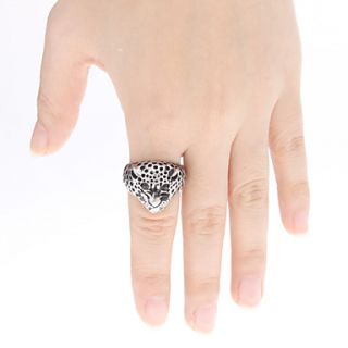 EUR € 2.75   Leopard Shape Antique Silver Diamond studded Ring