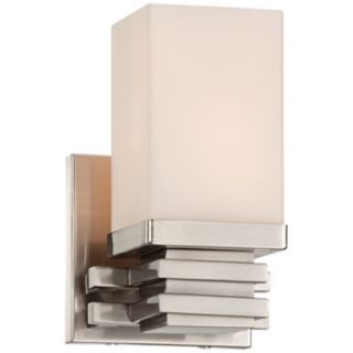 Bennett Collection Satin Nickel 4 1/2" Wide Wall Sconce   #U6149