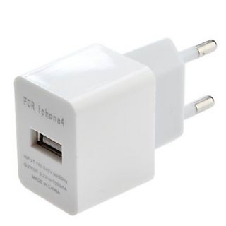 EUR € 5.88   EU Plug USB Power Adapter voor iPhone 4/4S ea (wit