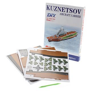 Arquitectura DIY 3D Puzzle portaaviones Kuznetsov (91pcs, dificultad 3