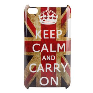 Keep Calm and Carry On UK Flag Pattern Hard Case for iPod Touch 4
