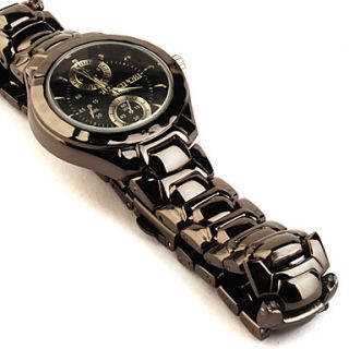 USD $ 13.89   Black Tone Stainless Steel Quartz Watch For Women Light