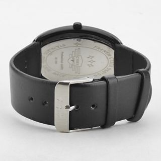 USD $ 5.99   Unisex Leather Analog Quartz Wrist Watch with Elliptical